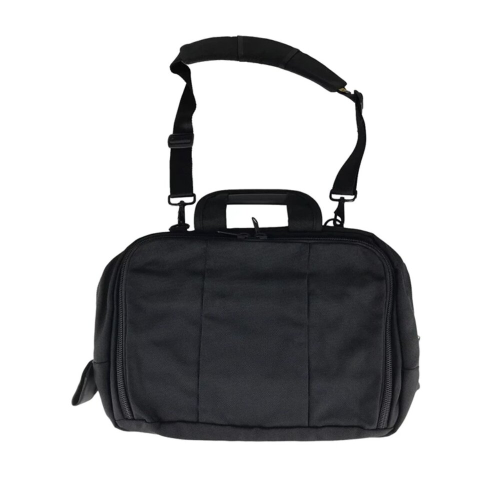 Brenthaven Unisex Black Zip Around‎ Inner Dividers Double Handles Messenger Bag